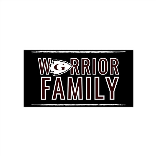 Warrior Family Bumper Sticker